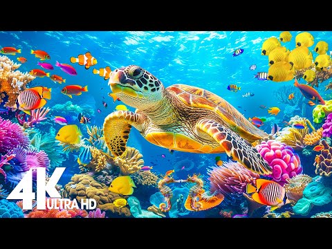 The Ocean 4K - Sea Animals for Relaxation, Beautiful Coral Reef Fish in the Ocean (4K ULTRA HD)