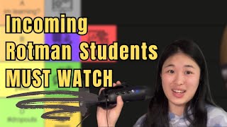 Ranking UfT Rotman First Yr Courses | Advice on RSM100, ECO101, RSM219, MAT133 & CSC108