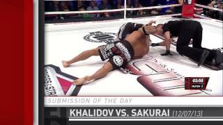 Submission Of The Day Mamed Khalidov Triangle Chokes Ryuta Sakurai At Ksw 25