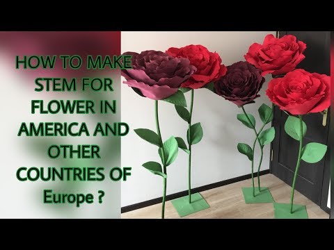 Video: How To Make A Stem To A Flower