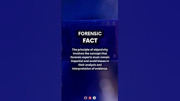 Principle of objectivity | #forensicscience #forensics #law #lawandorder