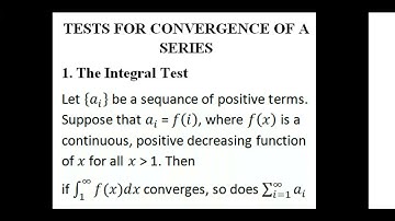 The Integral Test|Convergence Tests|2nd SEM UG|UOC|Complimentary Course Mathematics