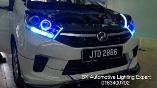 Perodua Axia se | Headlamp Project Blue theme