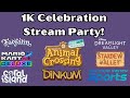 1k celebration with playing some fun games