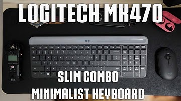 Logitech MK470 Wireless Keyboard + Mouse | Slim Combo | Silent Minimalist setup | Samsung tab s5e