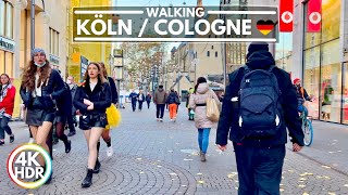 ?? KÖLN / COLOGNE Germany City Video Walk in November 2021 | 4K HDR Walking