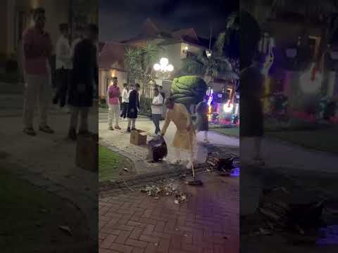 Video of Durban billionaire Vivian Reddy sweeping his home