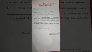 BNSS section 486 Declaration by sureties simple format pratibbhu