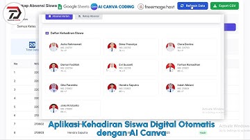 Cara Membuat Aplikasi Kehadiran Siswa Digital Otomatis dengan AI Canva