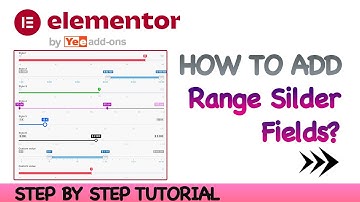 The steps to add a range slider field within your Elementor forms