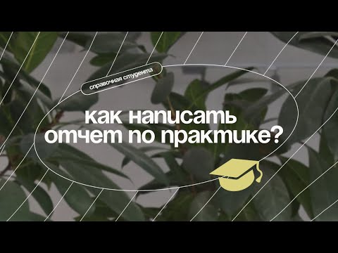 Как написать отчет по практике?