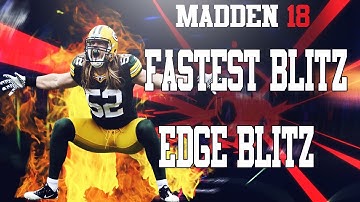 FASTEST BLITZ in Madden NFL 18 | 43 Over Defense Edge Nano Blitz | Madden NFL 18 Blitz Tutorial