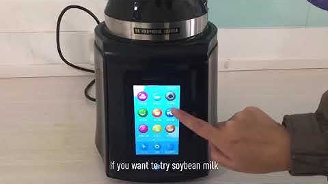 DWIN LCD module used in high speed blender