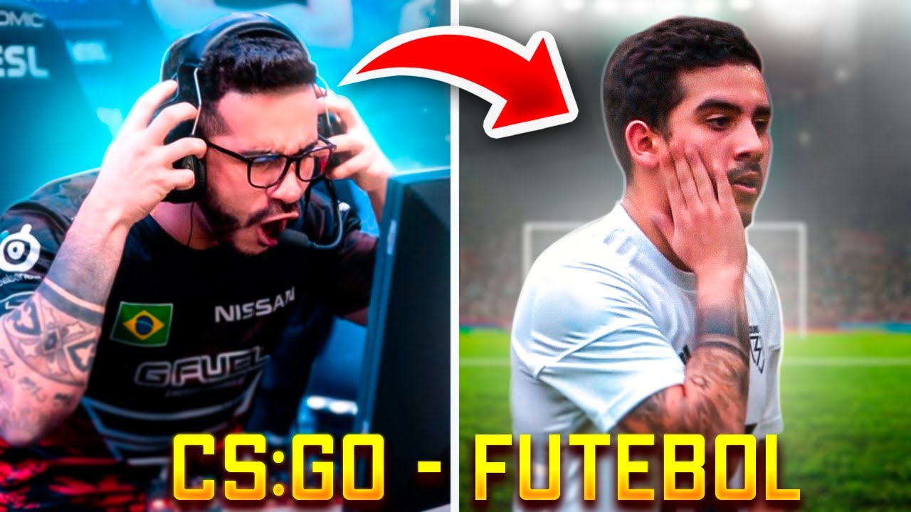 O DIA QUE COLDZERA, FALLEN, FELPS, TACO E FER do CS:GO ao FUTEBOL! 😂 CS ...