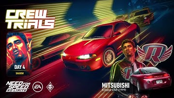 Need For Speed: No Limits || 1999 Mitsubishi Eclipse GSX ||Crew Trials | Shadow - Day 4| #viral