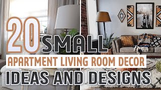 20 Small Apartment Living Room Decor Ideas and Designs