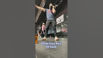 Offset Front Rack DB squat