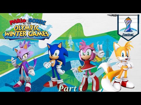 Mario Sonic At The Olympic Winter Games Festival Mode Team 31 Team Blaze Part 1