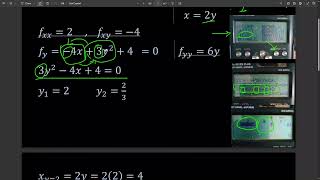 Extremes of a multivariable equation (Partial differentiation maximum & Minimum) pt 2