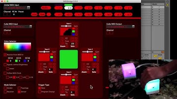 Percussa Wireless AudioCubes - Sensor Mode - MIDIBridge 3.0