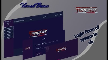 visual basic | simple login form to system with nice UI design in visual basic