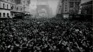 Crowds Celebrate VE Day In Times Square