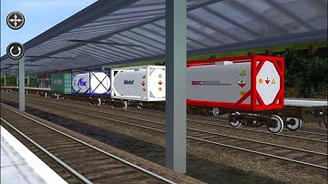 Class 66 Intermodal train in Trainz 2.