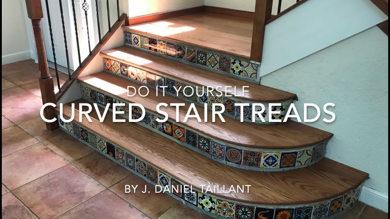 Curved Stair Treads You, Installing Laminate Flooring On Curved Stairs