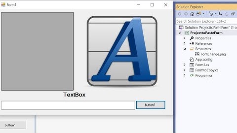 Copying winforms between projects in Visual Studio -  Tutorial on C# language