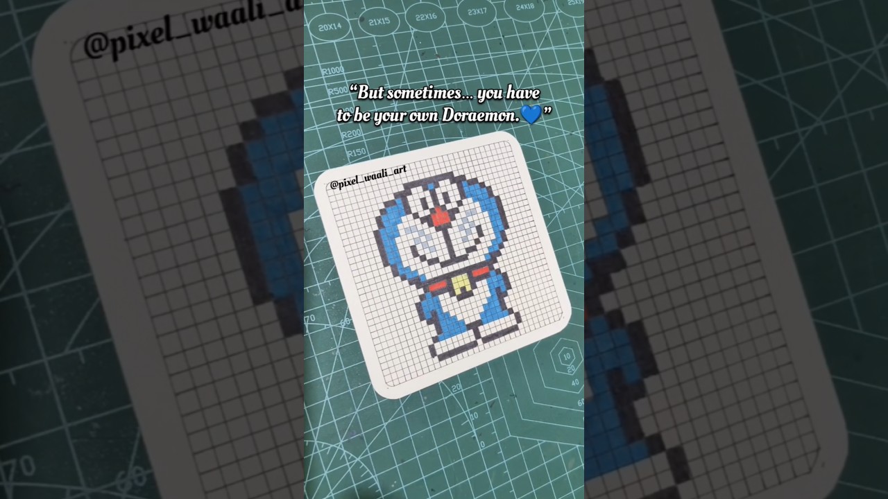 If Only Life Had a Doraemon 💙    Pixel Art 