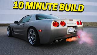Building A Corvette Drift Car In 10 Minutes