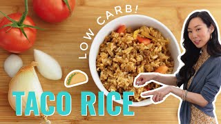 Low Carb Taco Rice! ♥ Toshiba Low Carb Rice Cooker