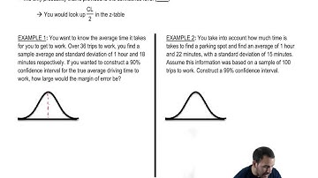 Determining the Large Sample Confidence Interval for a Population Mean