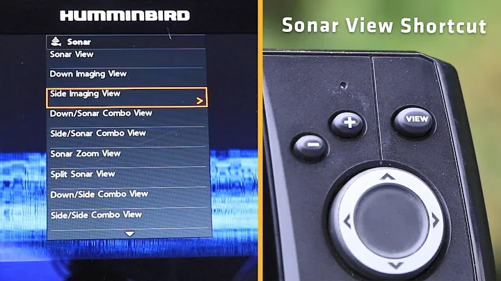 Humminbird HELIX How to View Sonar Screens | Shortcut X-press Key