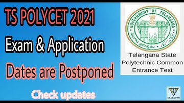 TS polycet 2021 exam  and application dates are postponed |  check the updates
