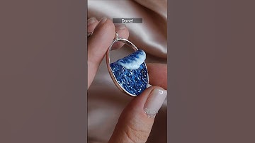 DIY UV Resin Sea Pendant #uvresinjewelry #jewelrydesign #uvresincraft #diy