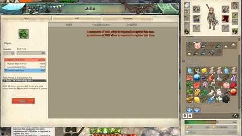 Tree of savior market set price bug