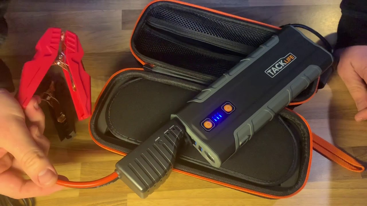 TACKLIFE T8 MAX Auto Starthilfe 1000A Spitze 20000mAh Jump Starter  Powerpack unboxing und Anleitung 
