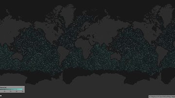 Ocean waves particle simulation as Mapbox layer