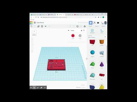 TinkerCAD Basics: Creating holes, indentations, or raised portions on ...