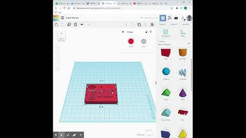 TinkerCAD Basics: Creating holes, indentations, or raised portions on an object