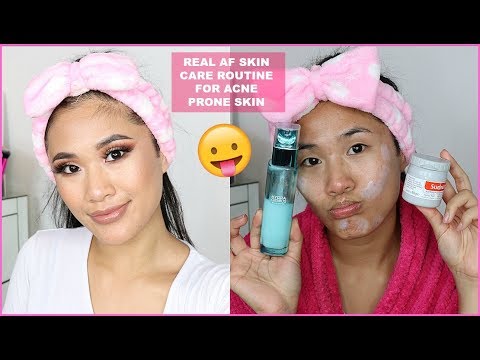 REAL AF Current Skin Care Routine for Oily Acne Prone Skin