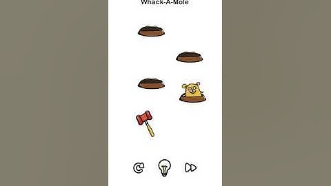 Brain Out 1 Level 37 Whack - A - Mole SVAgaming Virakti voice mobile Quiz puzzle game answers questi