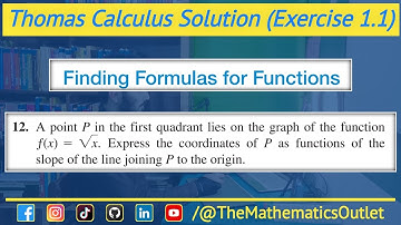 A point P in the first quadrant lies on the graph of the function ƒ(x) =/sqrt{x}. Express the coord