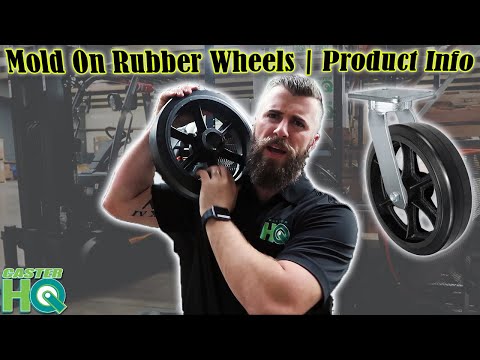 Mold on rubber caster wheels tutorial video