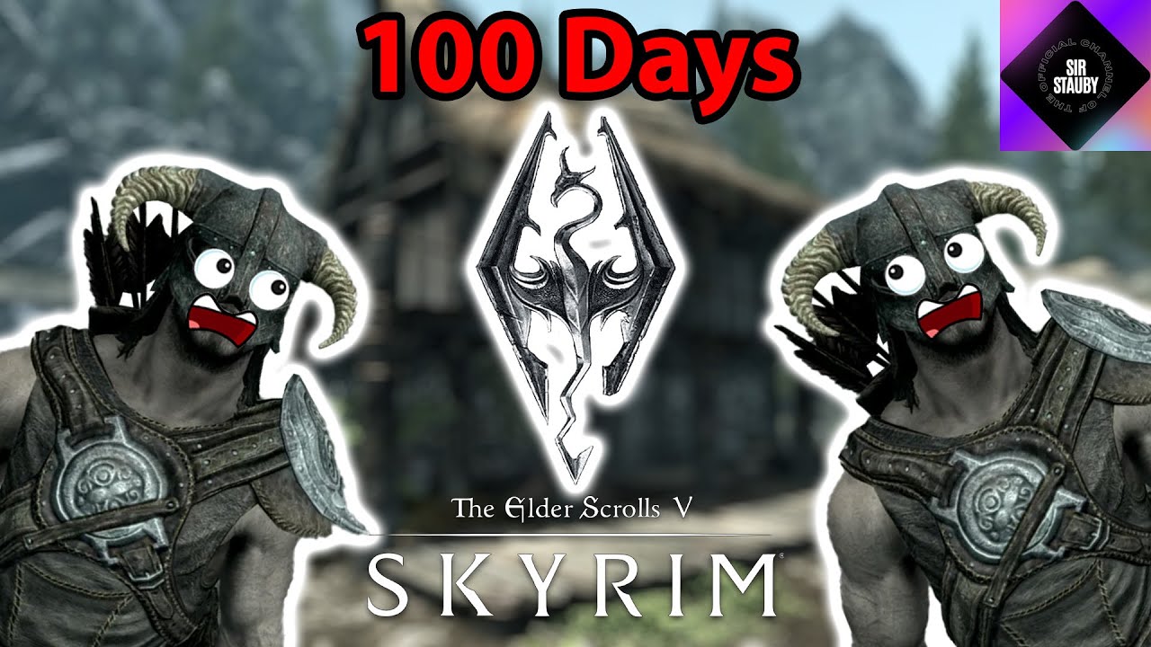 Can I Survive 100 Days In Skyrim - YouTube