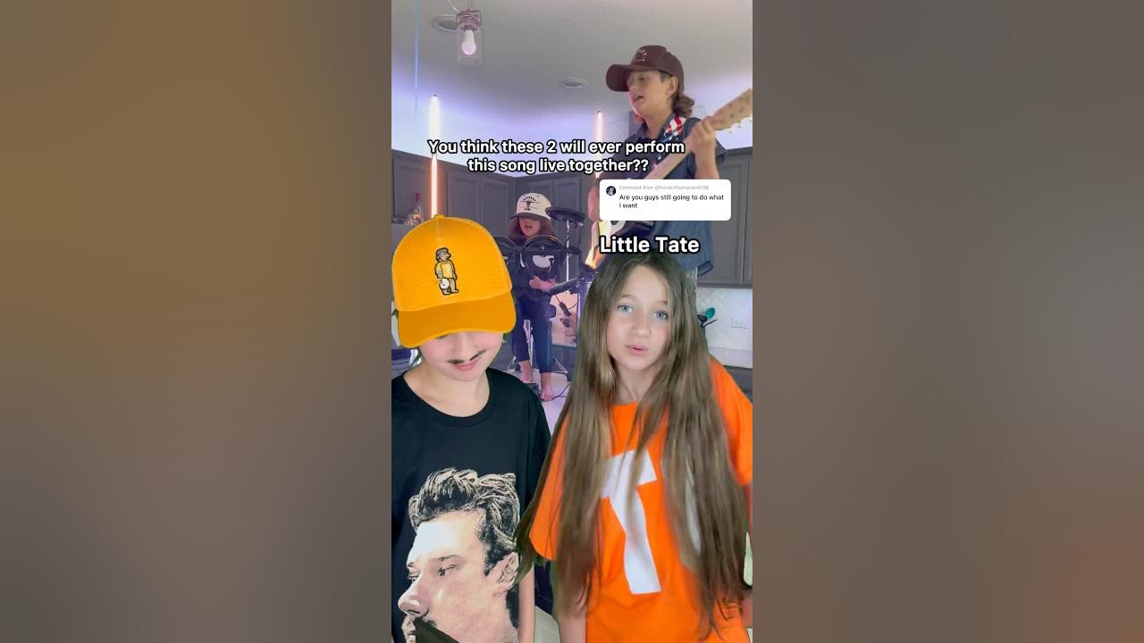 Little @morganwallen and Little @TateMcRae “What I Want” countertop concert #littlewallen Little @morganwallen and Little @TateMcRae “What I Want” countertop concert #littlewallen