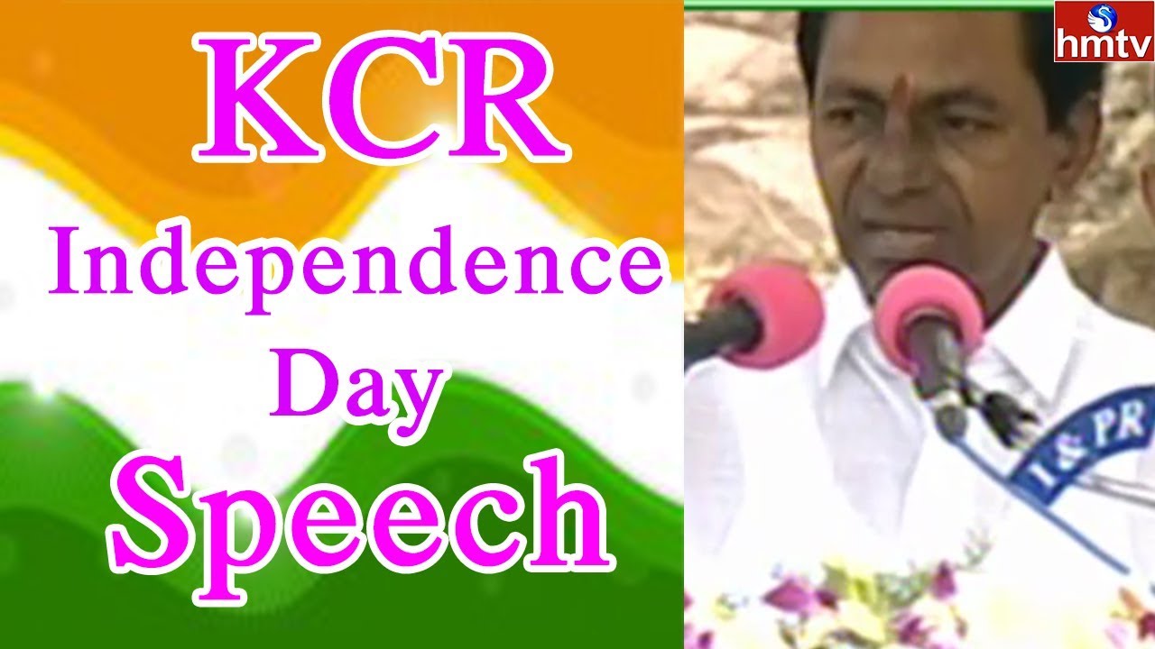 Telangana CM KCR Independence Day Full Speech At Golkonda Fort | HMTV