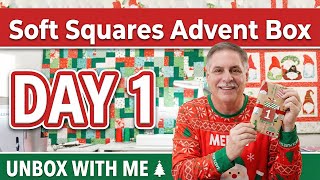 Soft Squares with Lynne – Advent Box 2025 | Day 1 Unboxing & Merry Stars Quilt Patterns screenshot 4