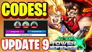 *NEW* ALL WORKING UPDATE 9 CODES FOR ALL STAR TOWER DEFENSE! ROBLOX ASTD CODES